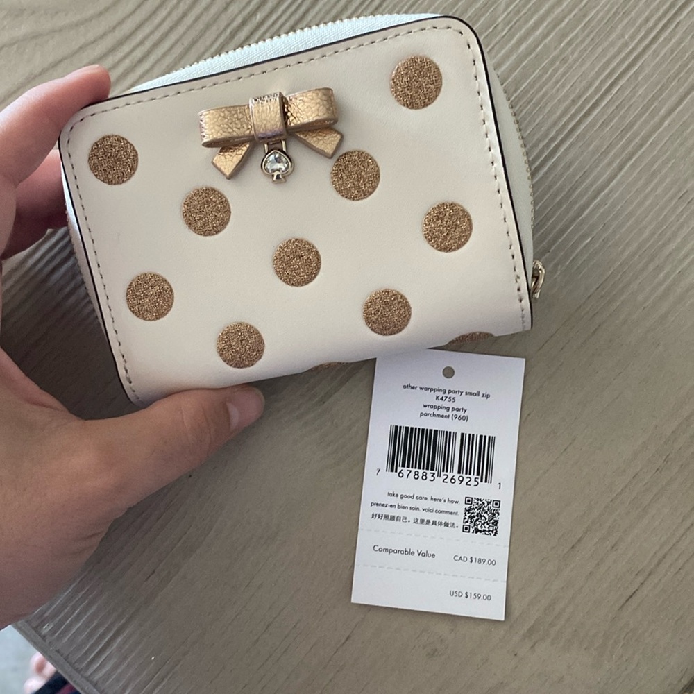 NWT Kate spade zip card holder